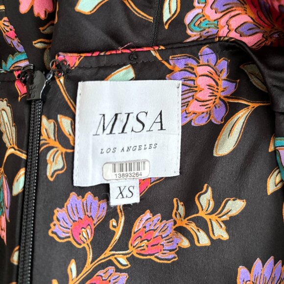 Misa Los Angeles Narcissa Floral Satin Mini Dress - Picture 13 of 13